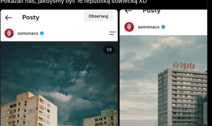 Tak AS Monaco na swoich socialach POKAZAŁO POLSKĘ xD